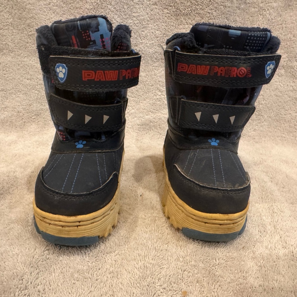 Paw Patrol Kids Boots - Black and Tan